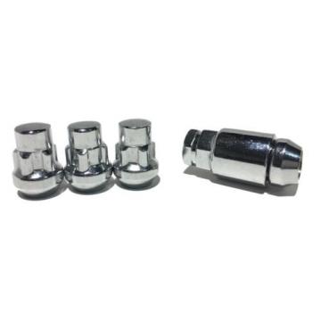 12x1.50 mm Lug Nuts and Lock Set Chrome 16 Nuts Plus 4 Locks 1 Key