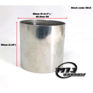 Stainless Steel Exhaust Reducer Sleeve Swaged Pipe Back Box Adapter Connector