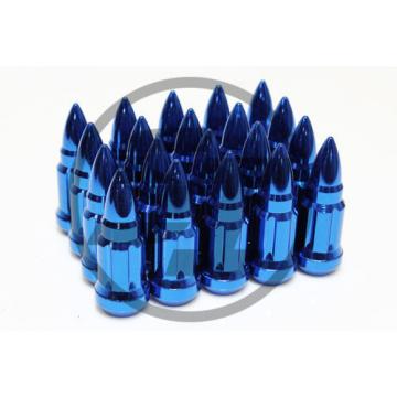 Z RACING BULLET BLUE STEEL LUG NUTS 12X1.5MM EXTENDED KEY TUNER CLOSED