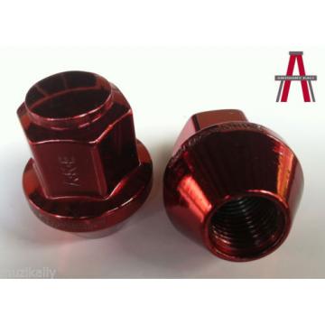 20PCS RED HEMI SRT8 LUG NUTS 14x1.5 C&#039;DAK ACORN LUGS &amp; LOCK COMBO ANTHONY KALI