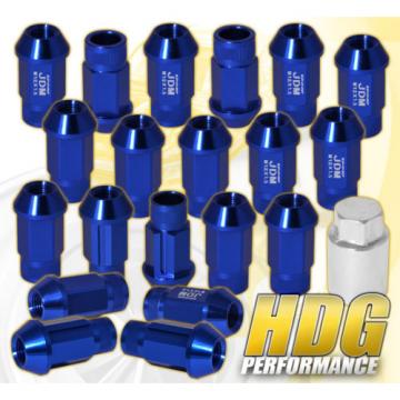 FOR TOYOTA M12X1.5 LOCKING LUG NUTS SPORT RACING HEAVY DUTY ALUMINUM SET BLUE