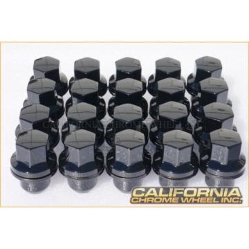 Black Land Rover Range Rover Lug Nuts and Locks 20 For LR3 LR4 HSE Supercharged