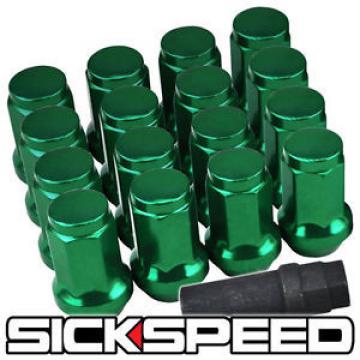 16 GREEN STEEL LOCKING HEPTAGON SECURITY LUG NUTS LUGS FOR WHEELS/RIM 12X1.5 L16