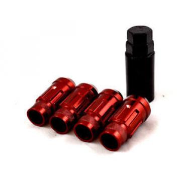 NNR LUG NUT LOCK SET STEEL RED WITH KEY FOR HONDA/ACURA 12X1.5 NNR-LN-WLS1215RD