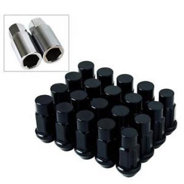 M12X1.5mm Aluminum Wheel Lug Nuts 20pcs w/ Lock Fit Mazda 3 Miata RX7 RX8 MX-5