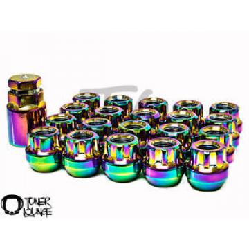 Z RACING NEO CHROME 20 PCS 12X1.25MM 23MM OPEN ENDED SPLINE STEEL LOCKS SET KEY