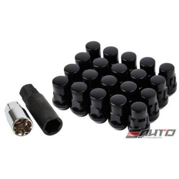 MUTEKI SR35 12x1.25 Rim Wheel Tuner Lug Lock Nut M12 P1.25 C/E Black w/ key b