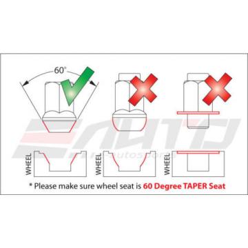 MUTEKI SR35 12x1.5 Rim Wheel Tuner Lug Lock Nut M12 P1.5 C/E Red w/ key a