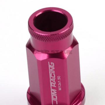 FOR CORVETTE MALIBU IMPALA 20 PCS M12 X 1.5 50MM LUG NUT+ADAPTER KEY PINK