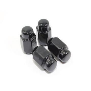 20 Black Acorn Bulge Lug Nuts Wheel Locks 1/2&#034; Ford Mustang Flex Ranger Taurus