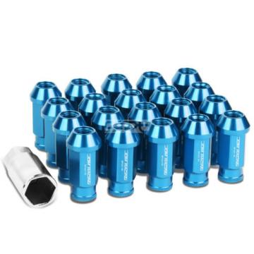 20X M12 X 1.5 LOCKING LUG RACING RIM/WHEEL ACORN TUNER LOCK NUTS+KEY LIGHT BLUE