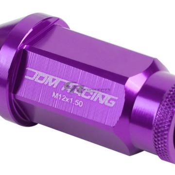 20X RACING RIM ACORN TUNER ALUMINUM WHEEL LOCK LUG NUTS + 1X ADAPTER KEY PURPLE