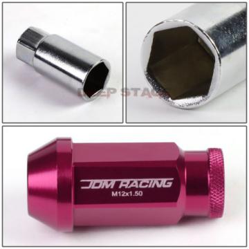 FOR DTS STS DEVILLE CTS 20 PCS M12 X 1.5 ALUMINUM 50MM LUG NUT+ADAPTER KEY PINK