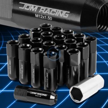 20pcs M12x1.5 Anodized 60mm Tuner Wheel Rim Acorn Lug Nuts IS250/GS460 Black