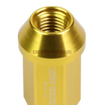 FOR CORVETTE MALIBU IMPALA 20 PCS M12 X 1.5 50MM LUG NUT+ADAPTER KEY GOLD