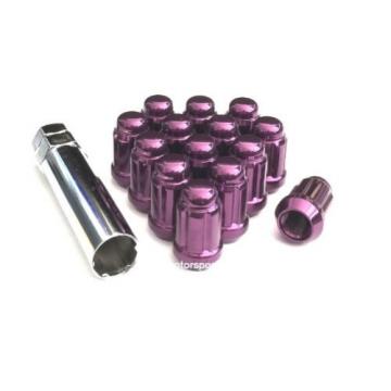 20- 12x1.5 PURPLE SPLINE TUNER LUG NUTS WHEEL LOCKS MOST HONDA ACURA MAZDA LEXUS