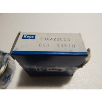 KOYO 5304ZZCD3 GSR S9810 New Double Row Ball Bearing