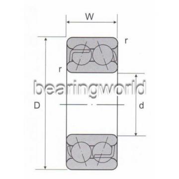 5204 ZZ Double Row Shielded Angular Contact Bearing 20 x 47 x 20.6mm