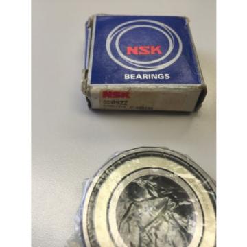 NSK 6205ZZ DEEP GROOVE BALL BEARING, SINGLE ROW, DOUBLE SHIELDED