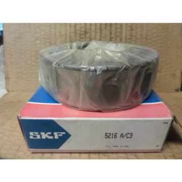 SKF Double Row Ball Bearing 5216 A/C3 5216AC3 80X14X44.4MM New