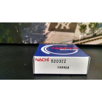 (Qty 10) 5203ZZ Nachi Double Row Ball Bearing 17x40x17.5 17mm/40mm/17.5mm 5203Z