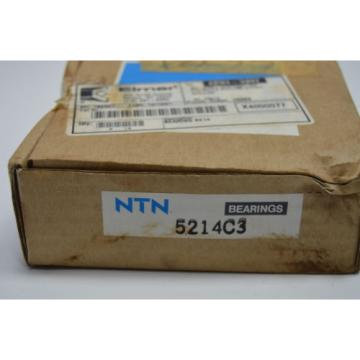 1 NEW, NTN, 5214C3, DOUBLE ROW ANGULAR CONTACT BEARING, NEW IN FACTORY BOX