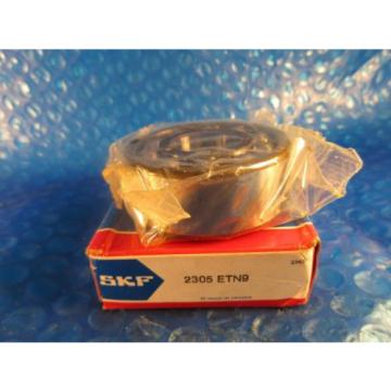 SKF 2305 ETN9, Double Row Self-Aligning Bearing, 25 mm ID x 62 mm OD x 24 mm W