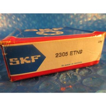 SKF 2305 ETN9, Double Row Self-Aligning Bearing, 25 mm ID x 62 mm OD x 24 mm W