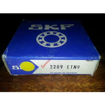 SKF Bearing 2209 ETN9 Self Aligning Double Row Taper id 45 od 85 mm