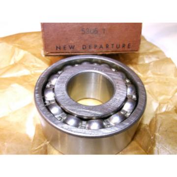 New Departure Bearing  5306-T  Double Row  Ball Bearing   NOS  New In Box