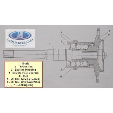 Lada Niva ABS Reinforced Unloaded  Half-Shaft With Double-Row Bearing Kit 2 Pcs