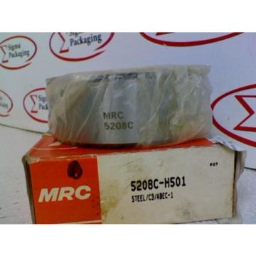 MRC 5208C-H501 Ball Bearing Double Row Approx: 3.155&#034;OD 1.210&#034;W 1.562&#034;ID