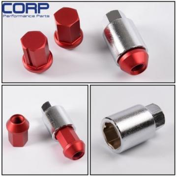 20pcs Racing Wheel Lug Nuts Aluminum M12x1.25 Locking For S13 S14 200SX Red