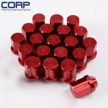 20pcs Racing Wheel Lug Nuts Aluminum M12x1.25 Locking For S13 S14 200SX Red