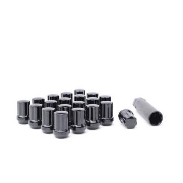 20 DUPLEX 7 SPLINE WHEEL LOCK LUG NUTS KEY 14X1.5 M14 1.5 ACORN CLOSE END BLACK