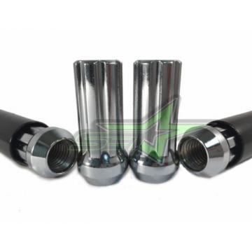 24 CHROME SPLINE LOCKING LUG NUTS | 14X1.5 | GMC CHEVY 6X5.5 6X139.7 TOYOTA FORD