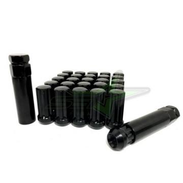 24 BLACK SPLINE TRUCK LUG NUTS | 14X2.0 | FORD NAVIGATOR F-150 EXPEDITION LOCKS