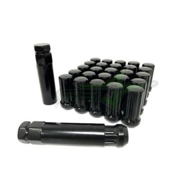 24 BLACK SPLINE TRUCK LUG NUTS | 14X2.0 | FORD NAVIGATOR F-150 EXPEDITION LOCKS