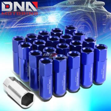 20 PCS T-6061 ALUMINUM BLUE M12X1.5 EXTENDED WHEEL/RIM LUG NUTS KEY KIT