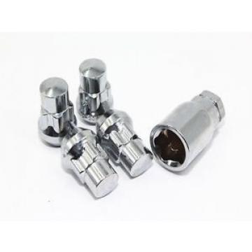 4 Chrome Acorn Bulge Wheel Lug Nut Locks 12x1.5 Toyota Tacoma FJ Cruiser Camry