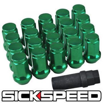 20 GREEN STEEL LOCKING HEPTAGON SECURITY LUG NUTS LUGS WHEELS/RIMS 12X1.5 L07