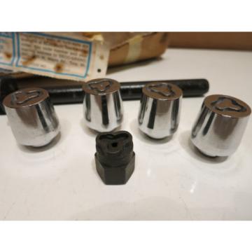 Vintage 7/16&#034; Wheel Lock Set  Locking Lug Nuts