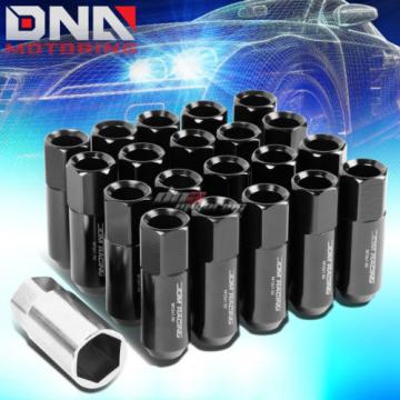 20 PCS BLACK M12X1.5 EXTENDED WHEEL LUG NUTS KEY FOR CORVETTE MALIBU IMPALA