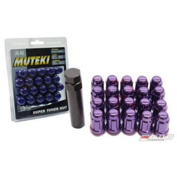 SPLINE 34mm MUTEKI WHEEL LOCK LUG NUT 12x1.25 M12 P1.25 PURPLE CLOSE END b