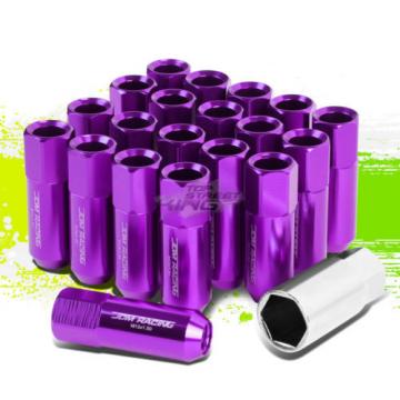 20PC M12 X 1.5 EXTENDED ALUMINUM LUG NUT/WHEEL RIM LOCK+ADAPTER KEY PURPLE