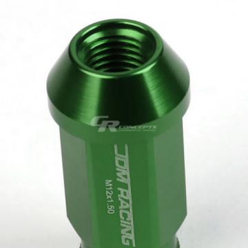 FOR CORVETTE/MALIBU/lMPALA 20X ACORN TUNER ALUMINUM WHEEL LUG NUTS+LOCK GREEN