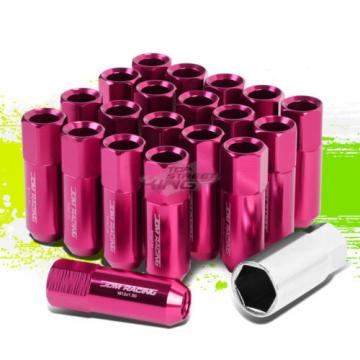 20PC M12 X 1.5 EXTENDED ALUMINUM LUG NUT/WHEEL RIM LOCK+ADAPTER KEY PINK