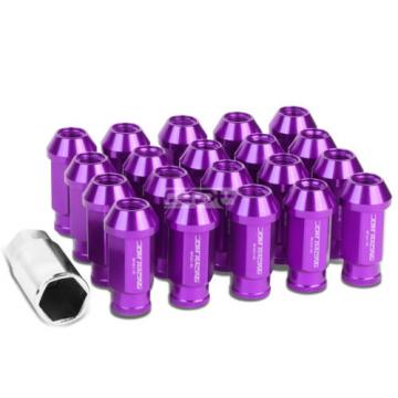 20X M12 X 1.5 LOCKING LUG RACING RIM/WHEEL ACORN TUNER LOCK NUTS+KEY PURPLE