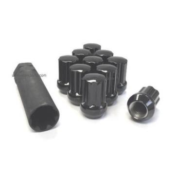 20 Pc Black Short Spline 14x1.5 Truck Locking Lug Nuts Chevy Gmc Toyota Cadillac