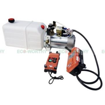 DC12V Double Acting Hydraulic Power Unint W/ Wireless Remote Controller Pump